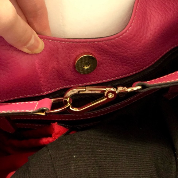 Bruno Magli Pink Fuchsia Leather Bag - Picture 7 of 12